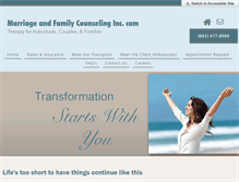 Tablet Screenshot of marriageandfamilycounselinginc.com